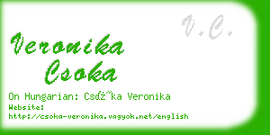 veronika csoka business card